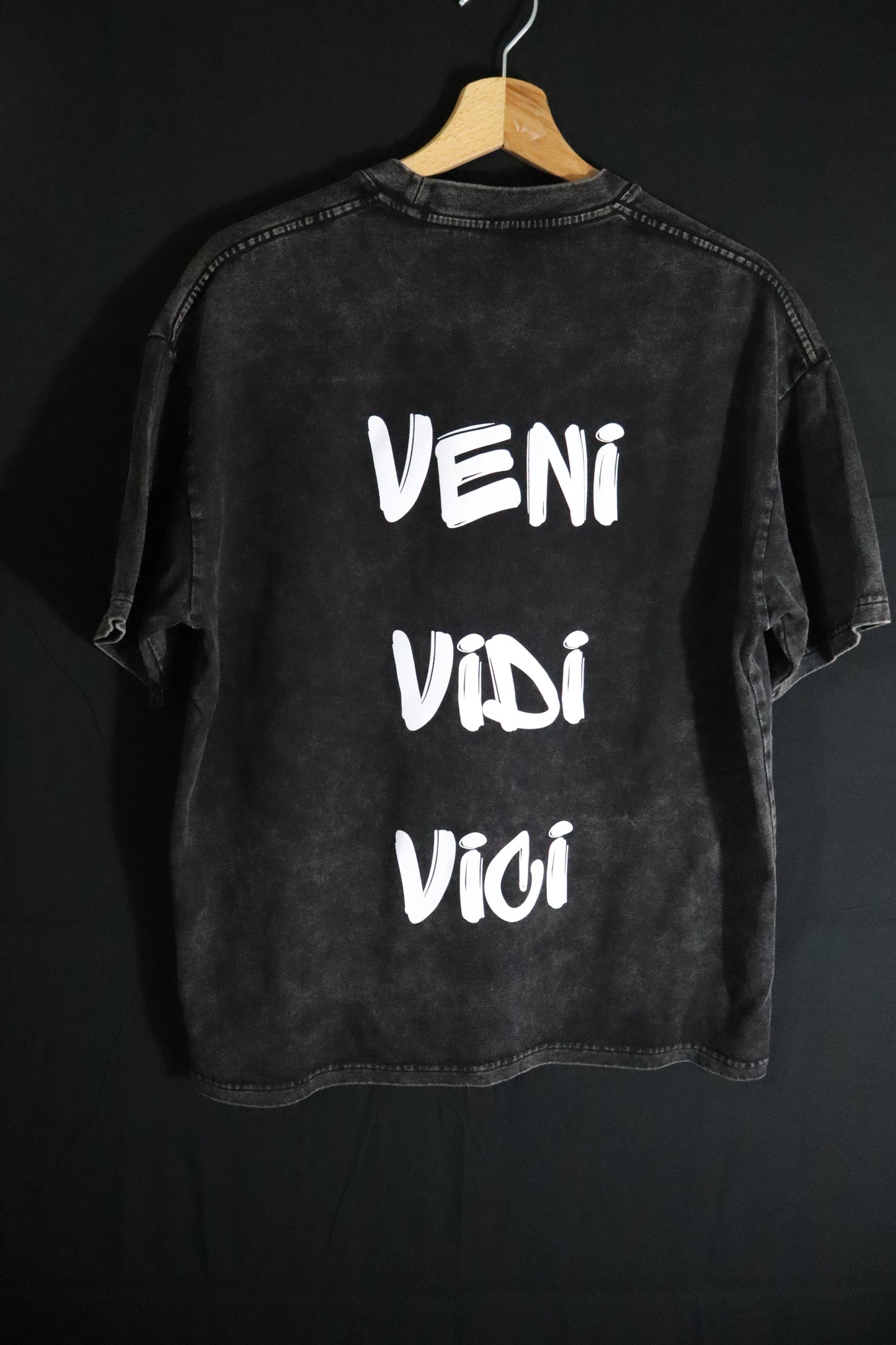 Black Oversize Snow Washed T-Shirt