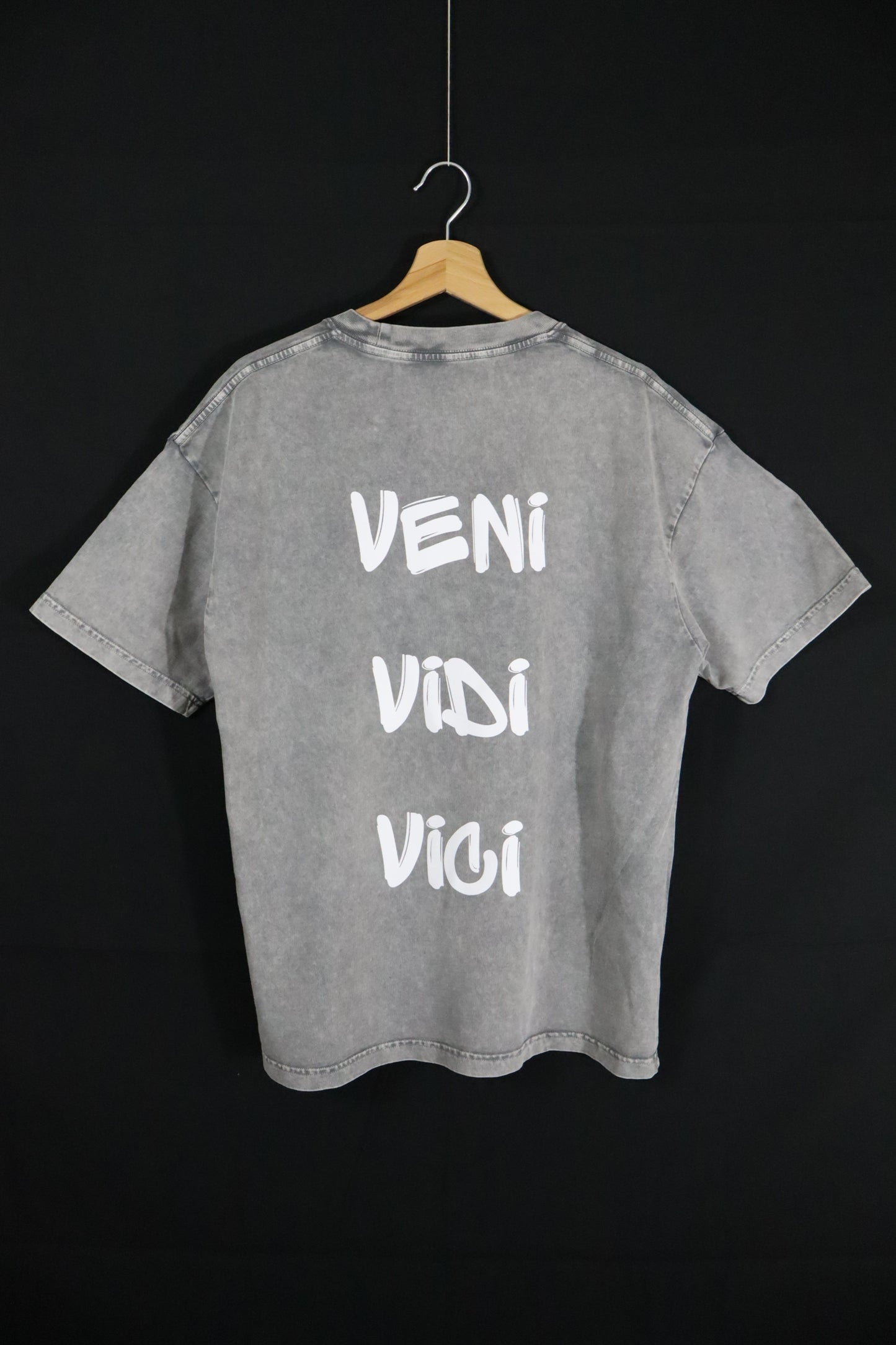 Gray Oversize Snow Washed T-Shirt