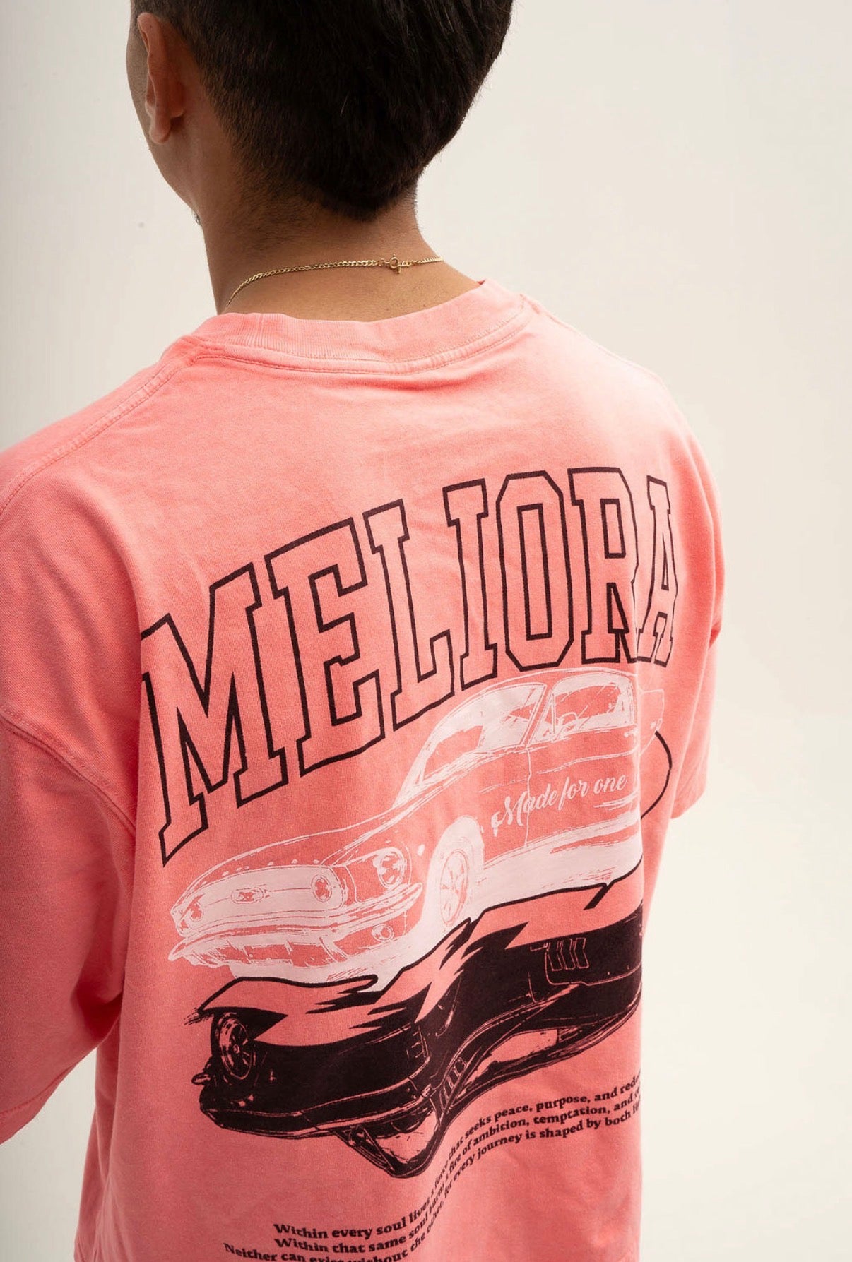Mineral Wash Boxy Cotton T-Shirt Pink