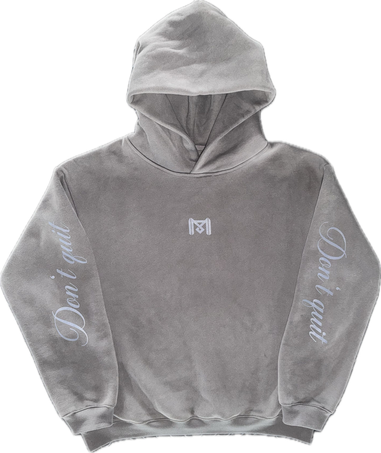 Dark Gray Fleeced Boxy Hoodie
